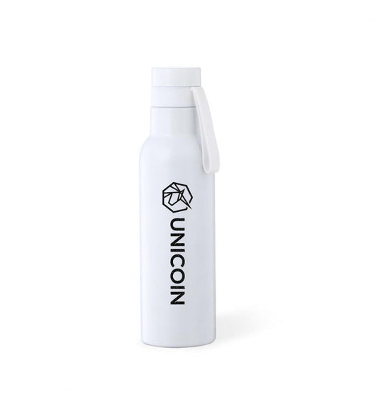 UNICOIN 17 oz Water Bottle (White)