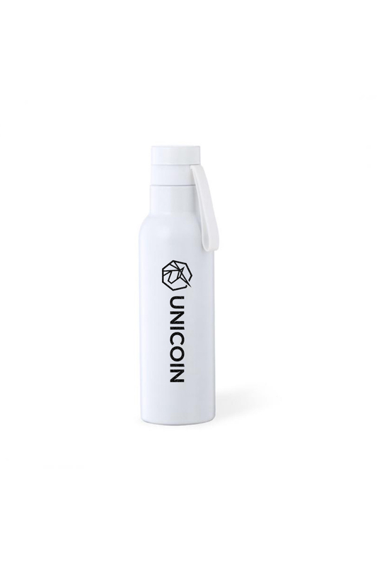 UNICOIN 17 oz Water Bottle (White)