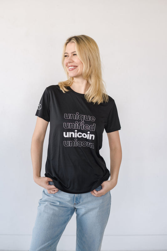 Unique, Unified, Unicoin, Unicorn T-shirt